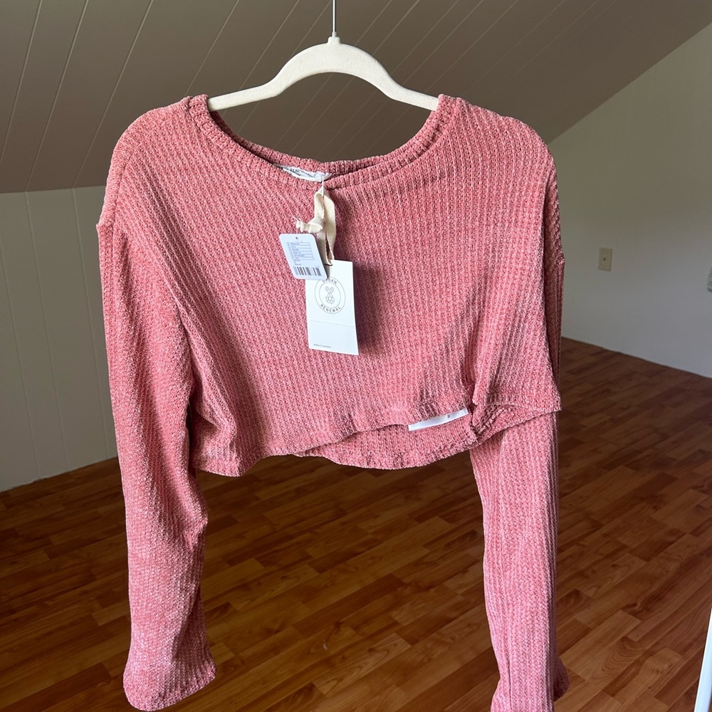 Women's Pink Long Sleeve Top